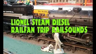 Lionel O Gauge Railfan Trip Steam, Diesel with Railsounds Lake Shore Railway No52