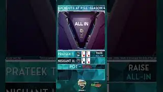 Suckouts At Poker Sports League Season 4  | Poker LIVE Stream | Best Hands #shorts #trending