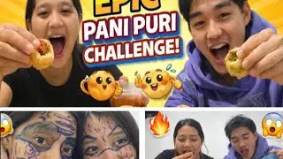 Pani Puri Challenge with my sister  and playing  game  Rock Paper Scissors 🪨 🗞️  ✂️ 