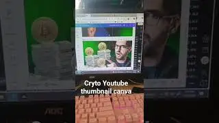 crypto YouTube thumbnail customizable templates #canva