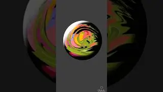 Trying Rainbow Planet abstraction 🌈 using ibisPaintX | Digital art #shorts #rstudio #rainbowplanet