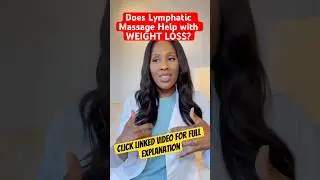 DOES LYMPHATIC MASSAGE Help with WEIGHT LOSS? ❓ #shortsfeed #shortsvideo #shorts