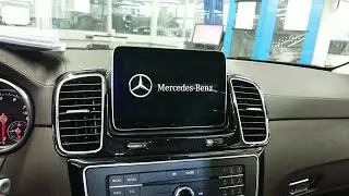 Как снять дисплей для радио Mercedes-Benz W166 GLS или ML
