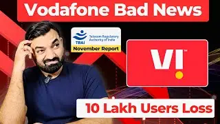 TRAI Report Of November 2025 - Vodafone Idea BiG Loss #telecomnews #vodafoneidea #jio #airtel #bsnl