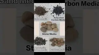 Water Filter Media Sand Anthracite Carbon Activated Carbon Pebbles Stones #water #plants #service