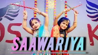 Saawariya - Kumar Sanu , Aastha gill | Navratri dandiya dance steps | kids dance