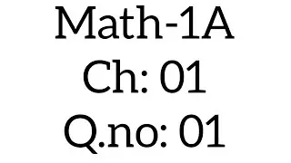 Math 1A Chapter 1: Locus-Problem 1-Solution Explained