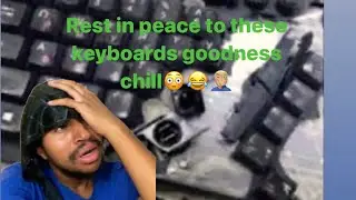 So much keyboards destroyed😳😂(warning language)8minutes of gamer rage comp#117 (reaction)#reaction