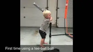 Toddler Baseball- hitting and pitching 14 months to 2 years old
