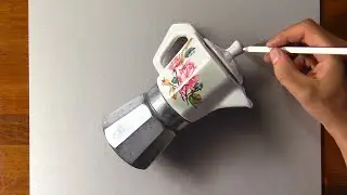 Moka Pot Drawing, so realistic that... you can make a coffee 😲