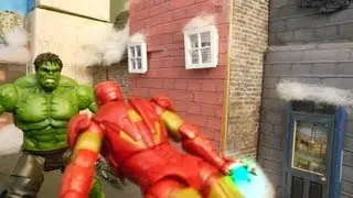 Hulk Vs the Avengers Stop Motion Fight