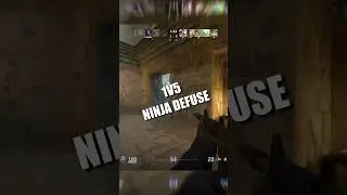 1V5 NINJA DEFUSE #cs2 #shorts