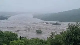 Confluence of the Komati and Crocodile River at the Lebombo border  All this going to Mozambique.