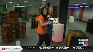 Exploring Cincinnati's largest indoor Nerf battle arena at dart ops