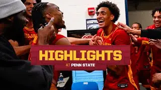 USC Men's Basketball at Penn State Highlights | Trojans win 77-75