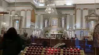 Vigil Mass at St Peter's Catholic Church in Downtown New York