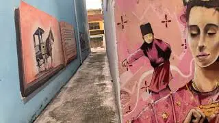 Melaka & Muar Staycation | ep 21 | Muar City's Beautiful Street Art Lane
