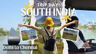 South India trip day-1 || Delhi to Chennai || Marina beach vibes 🚢