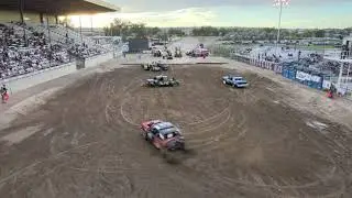 Stars and Pipes Casper Demolition Derby 2021 - Heat 3 drone footage