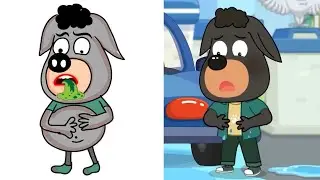 Sheriff Labrador - kids' Driving Center Funny Drawing Meme | Safety Rules