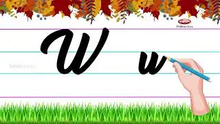 Cursive Writing A to Z Alphabets Capital and Small Letters I pebbles kids learning