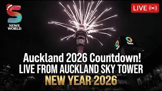 🔴COUNTDOWN TO 2026: Live from Auckland Sky Tower Fireworks Display 2026 LIVE Hightlight