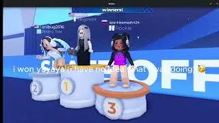 ice skating on roblox!