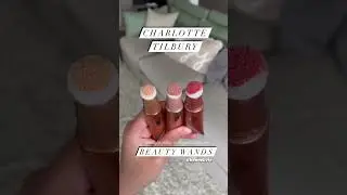 Charlotte Tilbury Beauty Wand Swatches 😍#swatches #charlottetilbury #highlighter