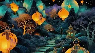 [4K] Trippy Visuals for LSD & Shroom Trips | Lanterns of the Forgotten Path