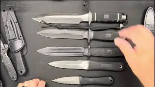 SOG DOUBLE EDGE DAGGERS in my Collection Overhead View