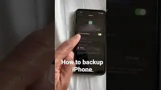 How to backup iPhone