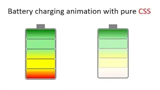 Pure CSS Battery Charging Animation | Loading Animation Effect With Pure HTML and CSS Only
