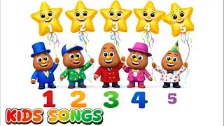 Numbers1️⃣2️⃣3️⃣4️⃣5️⃣🌟Fun Potatoes with 🎈Balloons🎈🔢 🌟 - Kids Songs - Fun and Learning