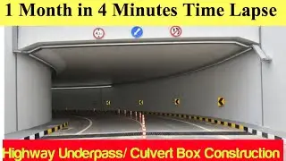 1 Month in 4 Minutes | Time Lapse | VUP Construction | Underpass Construction in 4 Minutes |
