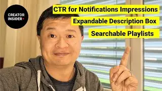 CTR для уведомлений, расширяемого поля описания, плейлистов с возможностью поиска и снимков на мобильном устройстве!