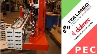 Dalmec Manipulator for lifting and handling Multiple Cardboard Boxes Complete Layer in Food sector