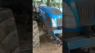 Hidr&aacute;ulico frontal para trator - mais detalhes - Front linkage on tractor New Holland - hommade