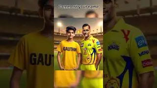 Csk Ipl 2024 T-shirt Name Photo editing 😍💛csk photo editing ipl ai images editing #viral #shortvideo