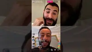 Karim benzema part en live avec LACRIM