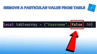 How to remove a specific value from table (roblox studio)