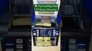 Top Loading Dual CIS Money Detector Mix Value Counter Cash 💸 #MixValueCounter ✨ #Shorts 💹 #Trending