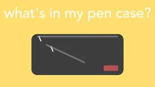 what's in my pen case? back to school 2016