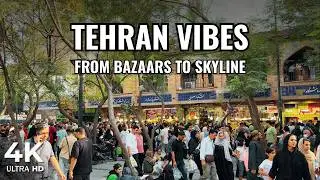 Tehran City Vibes | Night Views, Markets & Iconic Landmarks in 4K