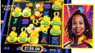 TRIPLE POP WIN on Triple Coin Treasure?! 💥 Slot Sisters Hit Big! 🍀 #Short