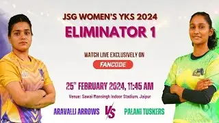 🔥 ELIMINATOR 1 | Palani Tuskers VS Aravalli Arrows |JSG Women's Yuva Kabaddi Series | #kabaddi #live