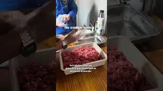 Como hacer la carne para vender hamburguesas desde tu casa.