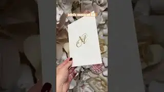 Infinite monogram A&A inspo on a 4PLY gold beveled foil stamp invitation #wedding