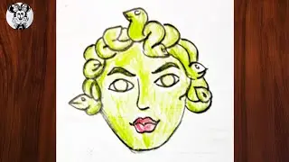 LIVE DRAWING TUTORIAL : How To Draw Medusa | Easy Drawing step by step