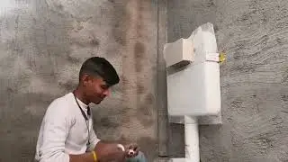Today new bathroom concealed systen installation