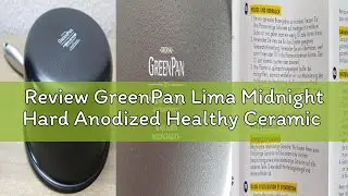 Review GreenPan Lima Midnight Hard Anodized Healthy Ceramic Non-Stick 30 cm Frying Pan Skillet, PFAS